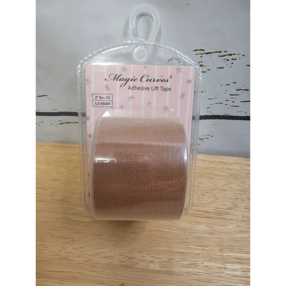 Magic Curves Adhesive Breast Lift Body Tape Nude 2" x 5.5 Yards NIB